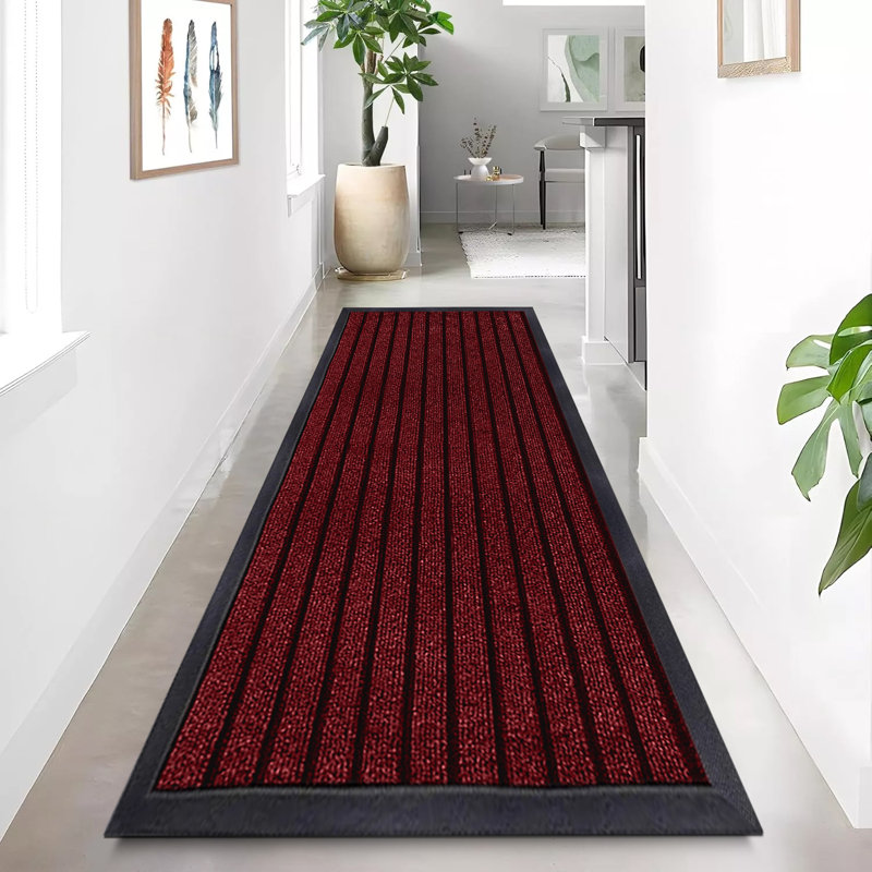 Non-Slip Indoor Doormat, Burgundy, 40cm W x 60cm L