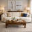 122" Modern Curved Sofa Couch with Chaise,Upholstery Corduroy Sectional Sofa-2054427454-2054427449