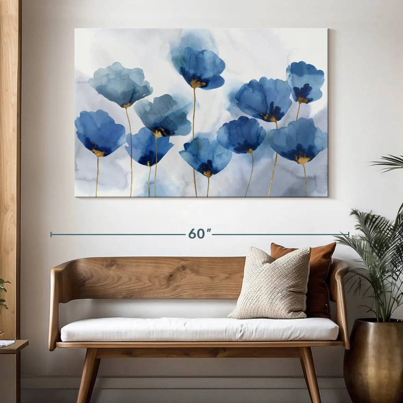 Harnek Azure Gathering, 34" H x 51" W