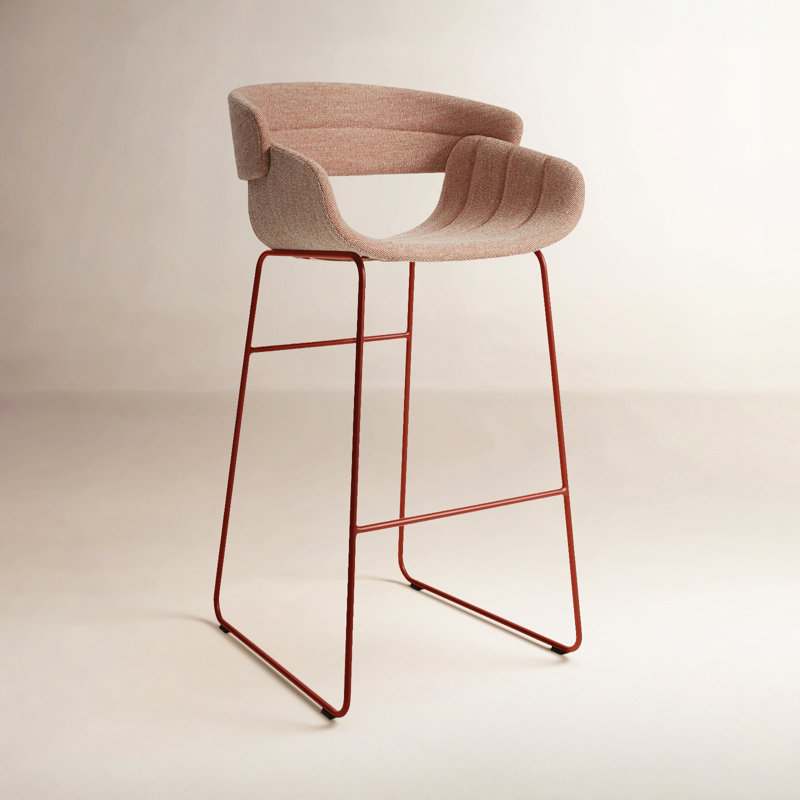 Tabouret Racer, Tissage de tomates Tait, Tabouret de bar (assise de 30 po de hauteur)