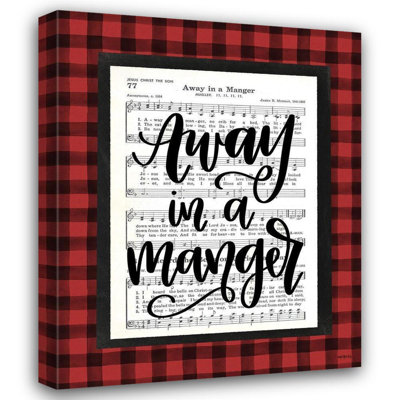 Art sur toile tendue Lark Manor ™, «Perfect in a Manger»