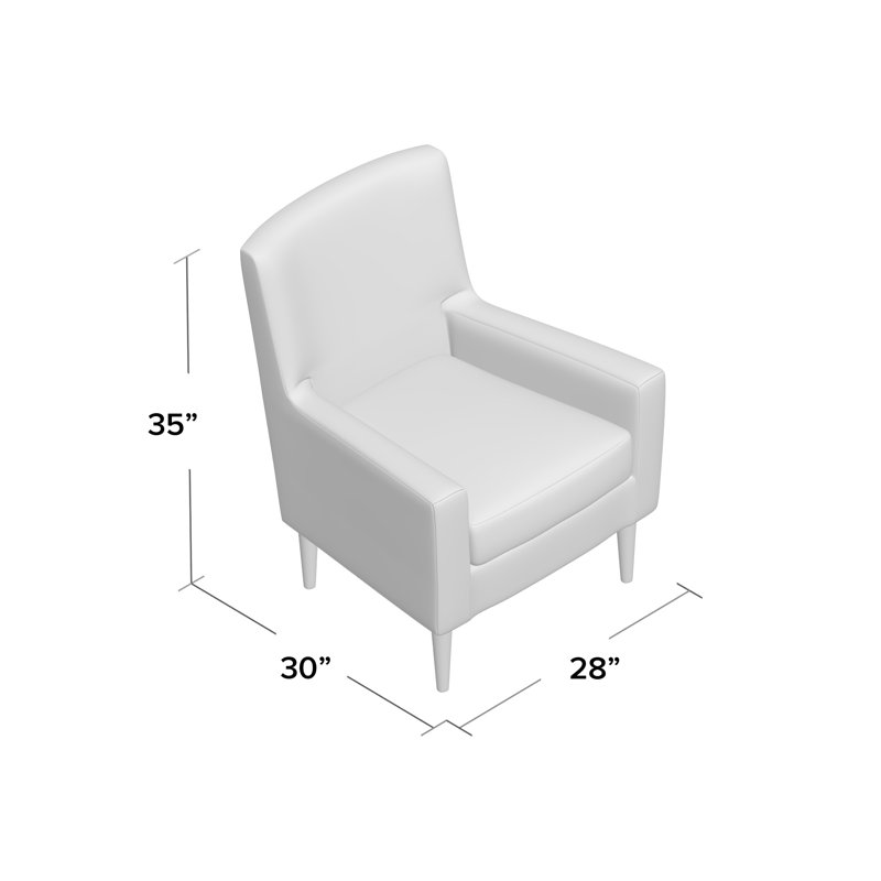 Donham Upholstered Armchair, Light Gray