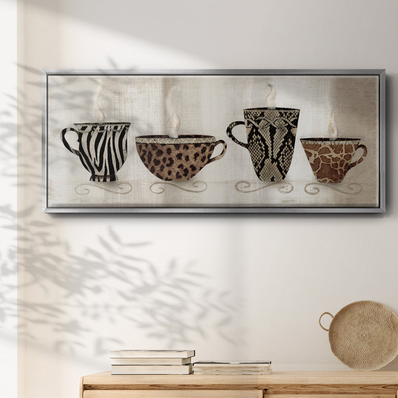 Coffee Skins I- Framed Canvas, 24" H x 60" W