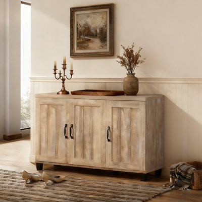 45-Inch 3-Door Shoe Cabinet With 6 Adjustable Shelves