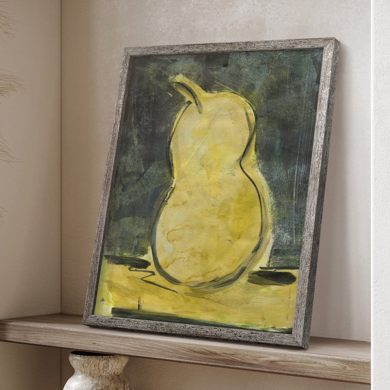 «Urban Pear I», reproduction encadrée - bois massif, H 11 po x l 9 po