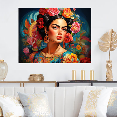 Frida Essence In Popart Fashion, art mexicain - Pop Art, art mural en métal