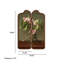Cloisons en bois de pin massif à motif floral rétro-602141670