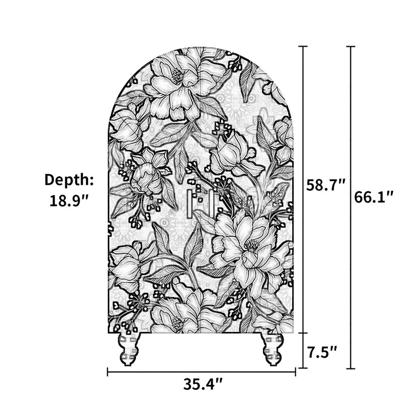 Armoire de rangement à imprimé français