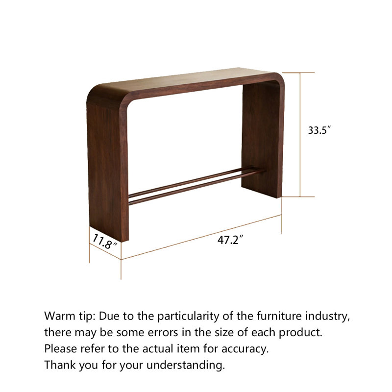 Console Mid Mid Century, H 33,5 po x l 47,2 po x P 11,8 po