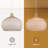 Aribella 1 - Light Natural Dome Pendant-26117900