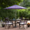 Parasol de marché pour terrasse 7,5 pi avec manivelle
