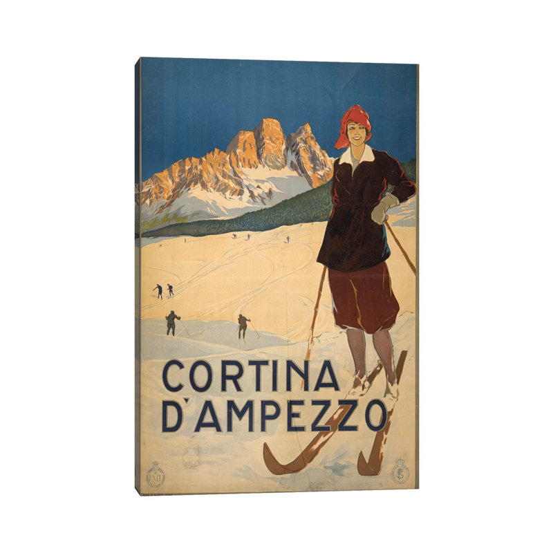 Cortina D'ampezzo - Wrapped Canvas Print, 20.32 cm H x 30.48 cm W