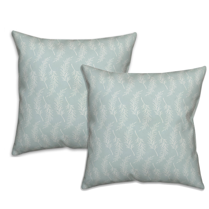 Housse de coussin Soft Blue Branches - ensemble de 2