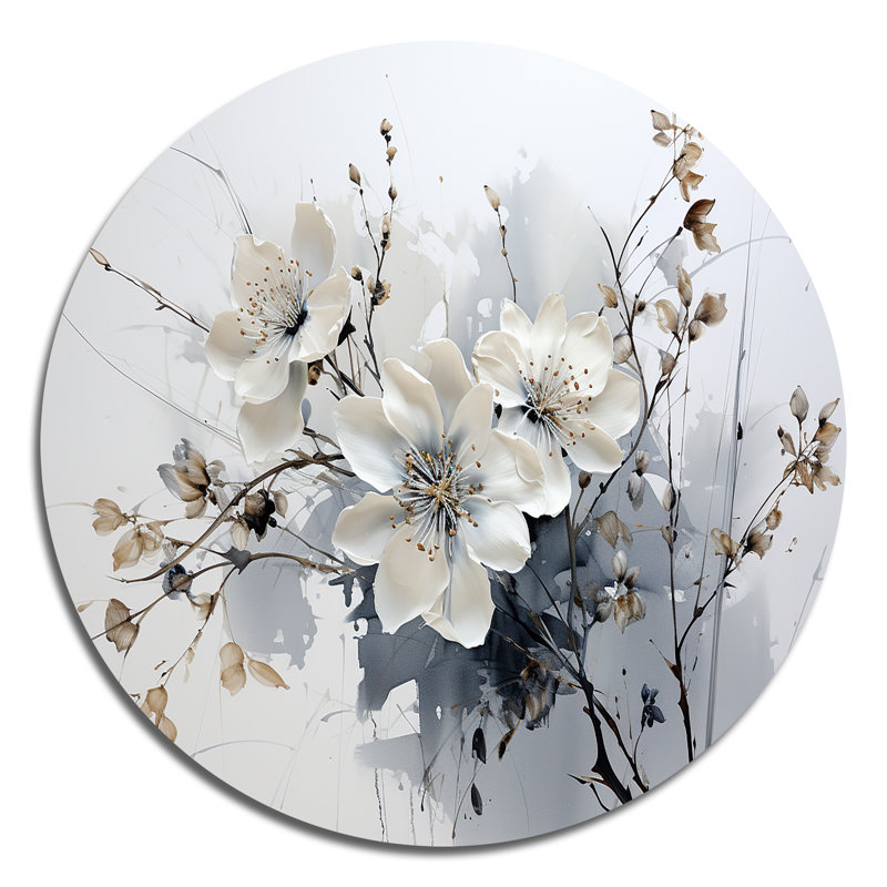 Art asiatique fleurs d'orchidées I - People, H 36 po x l 36 po