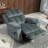 Extended Footrest Chenille Power Lift Chair Lay Flat Recliner with Massage and Heating, 350lbs, Hidden Storage -685169662