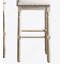 Tabourets de bar en bois rembourrés, ensemble de 2