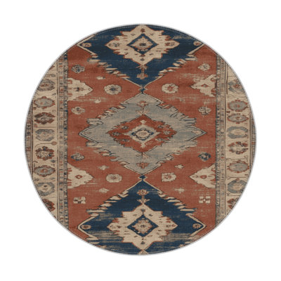 Tapis intérieur et extérieur brun Overdyed