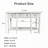 48 inch Long Console Table with 4 Drawers and 1 Bottom Shelf for Entryway Hallway Easy Assembly