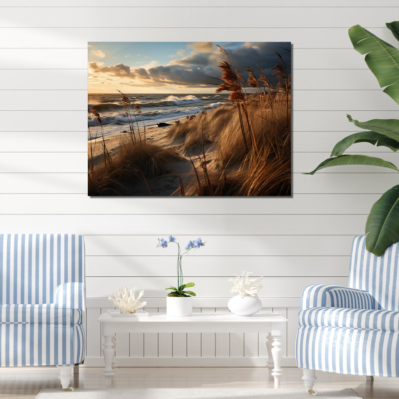 «Beach Photo Coastal Impressions I», reproduction sur toile, H 12 po x l 20 po x P 1 po, Toile tendue