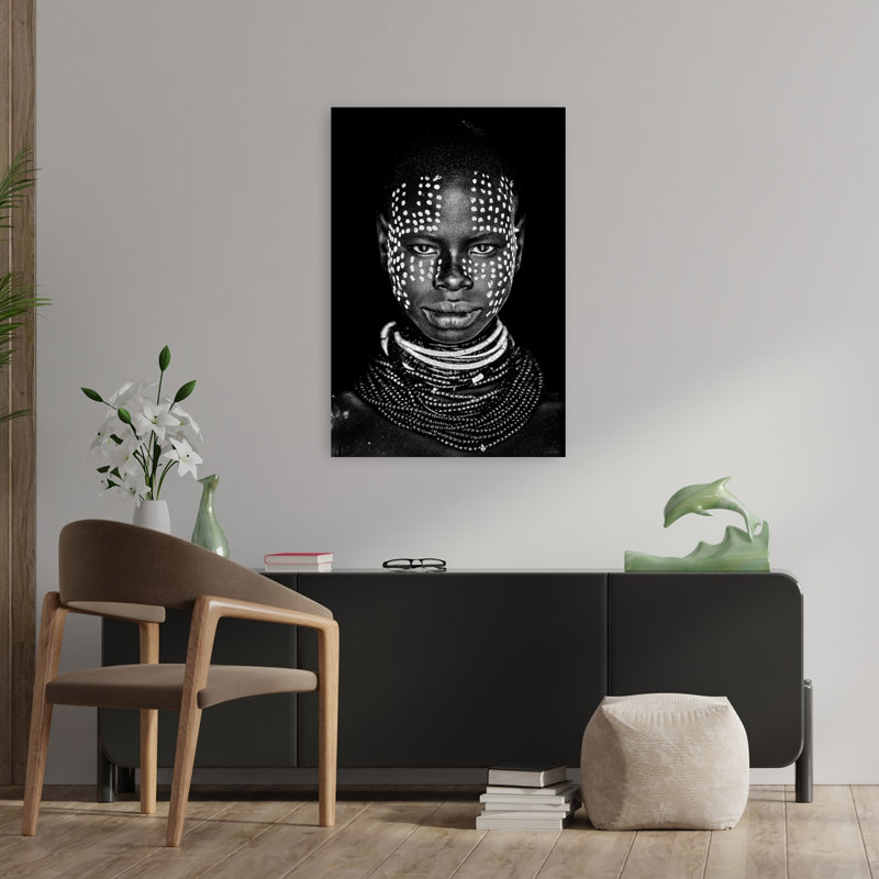 Reproduction d'art contemporain africain, 36" H x 24" W