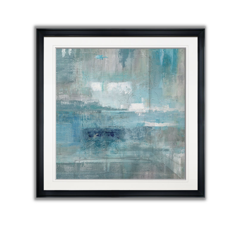 «Bay View» - reproduction d'art, H 17,5 po x l 17,5 po x P 1,5 po, Cadre plastique noir
