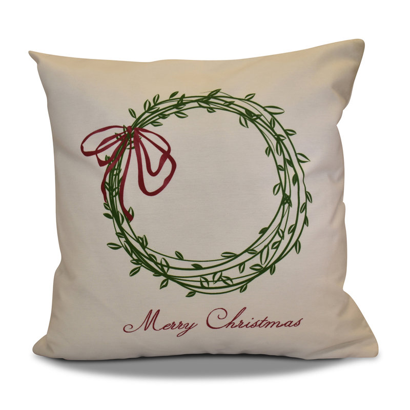 Housse de coussin d'extérieur carré Jump for Joy, Vert, H 18 po x l 18 po