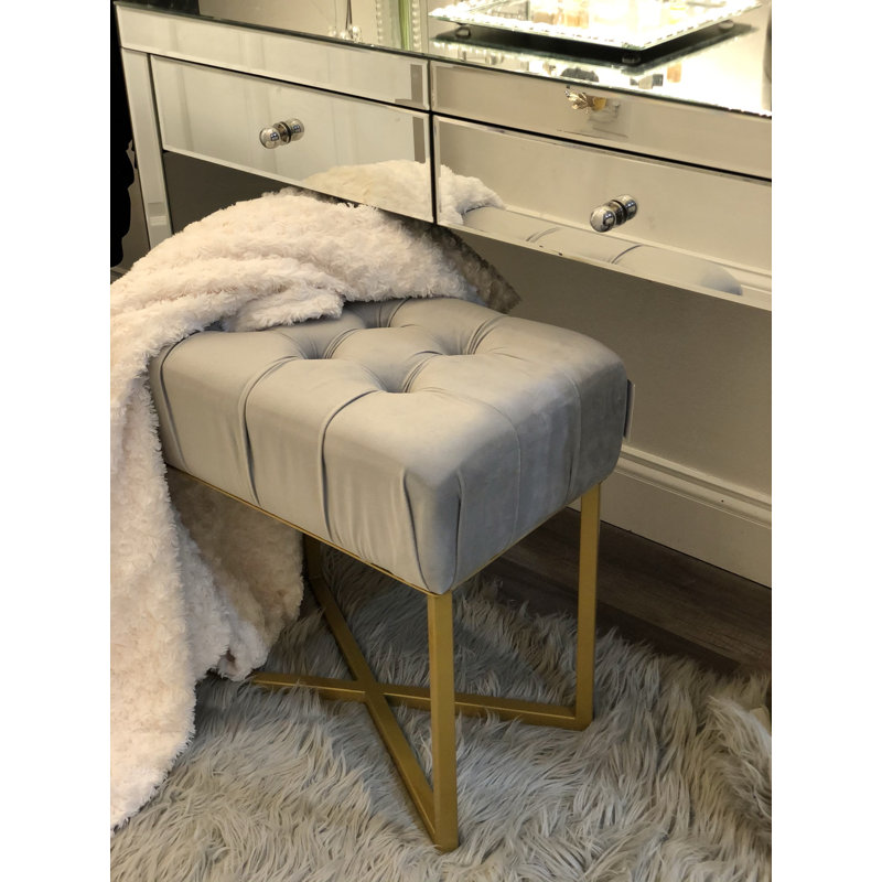Alane Stainless Steel Accent Stool