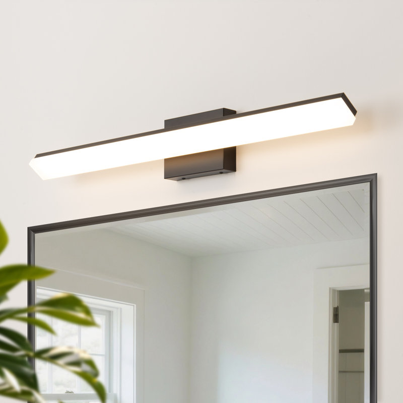 Tameaka 32" Dimmable LED Bath Bar for Mirror 3000K/4000K/5000K Adjustable  24w, Matte Black