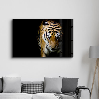 Elegant Tempered Glass Wall Art Painting, 13.8 x 21.7 inches | 100% Tempered Glass, Thickness: 0.16 inches | UV Printed for Vibrant Colors | Perfect for Home Decor, Living Room, & Office Spaces