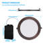 18W 8-Inch Ultra-Thin LED Recessed Light with J-Box, 4000K Cool , Dimmable Slim Panel Downlight-110811201