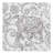 "Colour My World Elephant II Square" Drawing Print on Wrapped Canvas-31867978