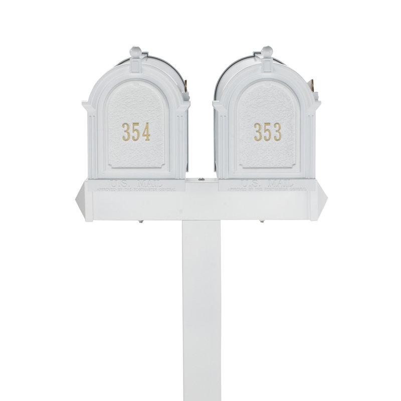 Poteau à fixation multiple H 74 po, Blanc