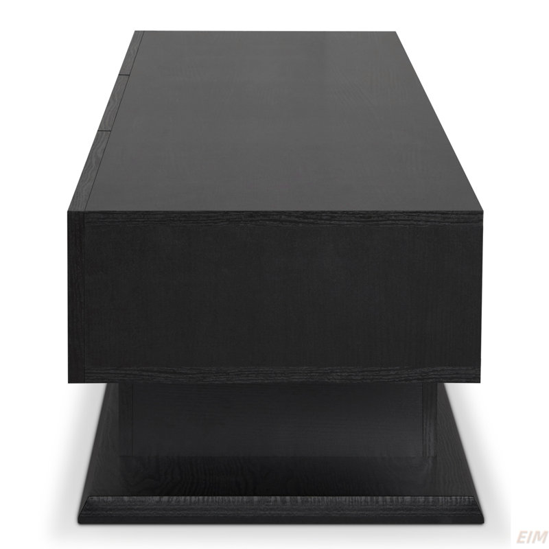 Meuble télé noir à 3 tiroirs (meuble télé)