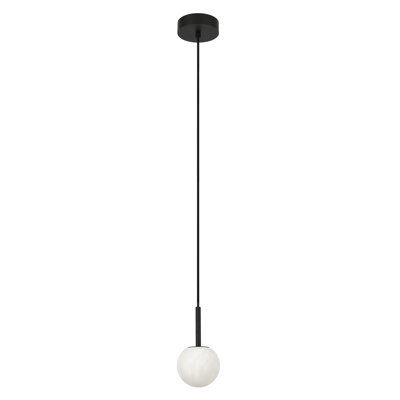 Mini-luminaire suspendu moderne en albâtre 4 po Lucent