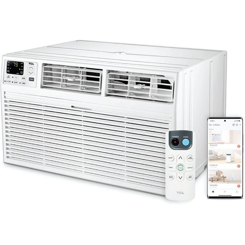 TCL 8,000 BTU Smart Through-the-Wall Air Conditioner with Heat