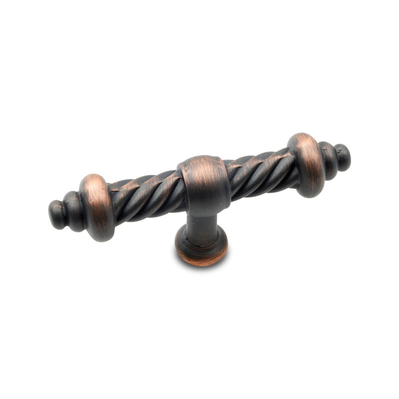 Poignée en T Rope Twist CK Series, Longueur du bouton: 3,75 po, Bronze de Valence
