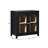 Eilisha Modern Arched Glass Accent Cabinet-123402943