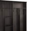 Wide Design Hall Tree with Storage Bench, Minimalist Shoe Cabinet with Cube Storage & Shelves,Black