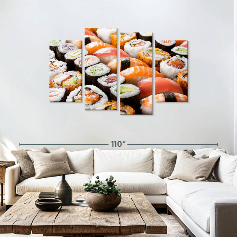 Ensemble à sushi Yarlin, H 48 po x l 75 po