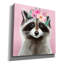 Art mural sur toile Epic Graffiti «Floral Raccoon» par Elizabeth Tyndall, 37 po x 37 po