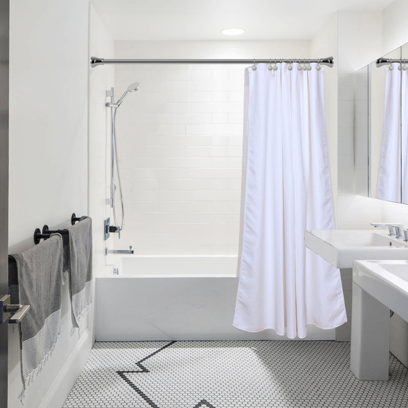 Crochets à rideau de douche, Chrome