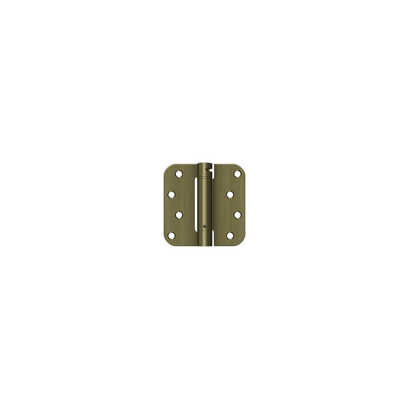 Steel Hinge, Antique Brass