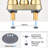 Brushed Golden Bathroom Sink Faucet With 2 Handles - Pop-Up Drain, Aerated Flow For Streamlined Water Utilization, High Spout, 360 Degree Swivel Nozzle, Zinc Alloy 2 Efficient Operations,