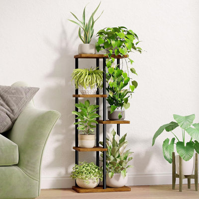 Support pour plante d'intérieur en métal pour coin, convient à plusieurs plantes, convient au salon, au balcon et au jardin