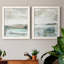Summer Teal I - ensemble de 2 peintures sur toile encadrées-922111612-922111608