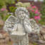 Jazmin Angel with Birdbath Magnesium Garden Statue-278966046
