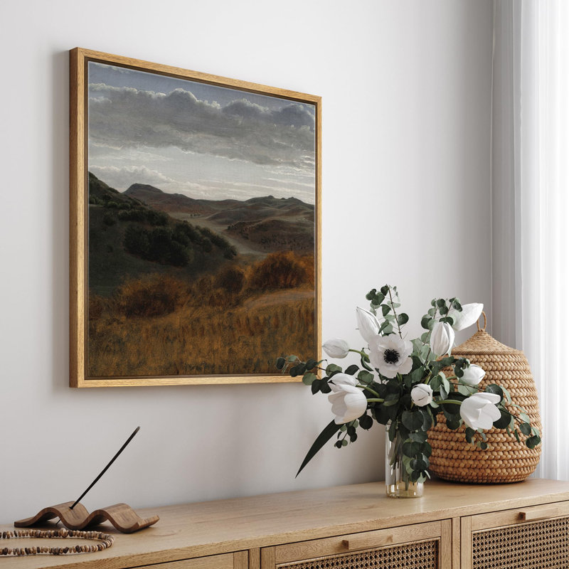 " Rolling Hills At Dusk ", Natural, 24" H x 24" W