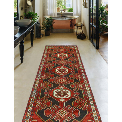 Khylar Distressed Ofelia Charcoal Runner