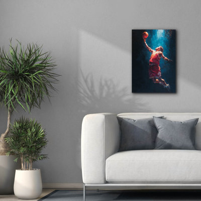  «Basketball Legend 1» par Ann Klee, art mural sur toile, 18 po x 26 po