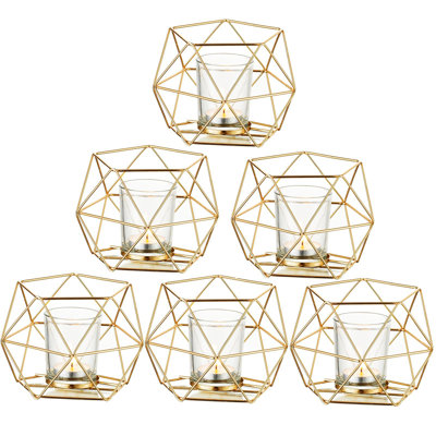 4'' H Metal Tabletop Votive Holder